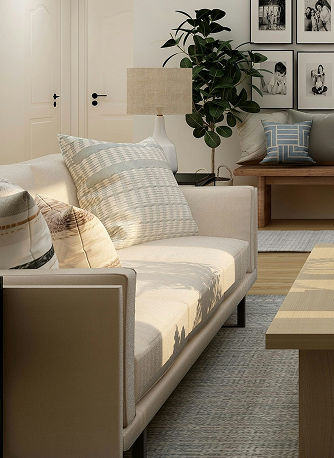Detail of a deep cleaned living space